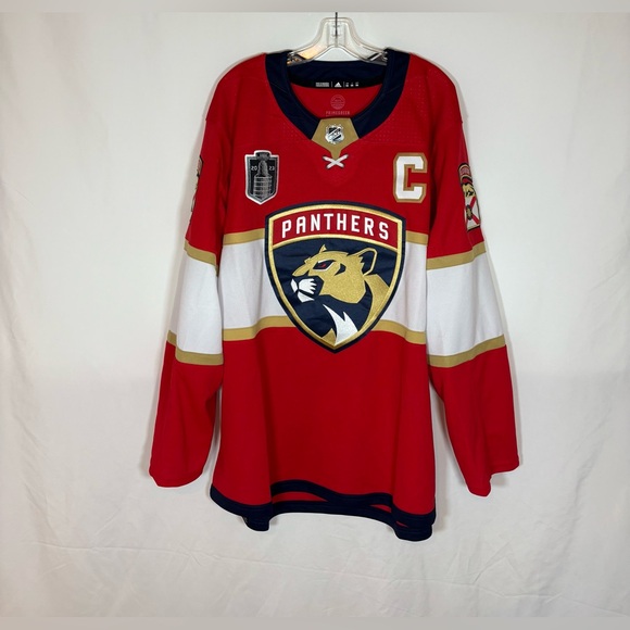 Adidas Florida Panthers #16 Aleksander Barkov Home Hockey Jersey Size 56 2XL